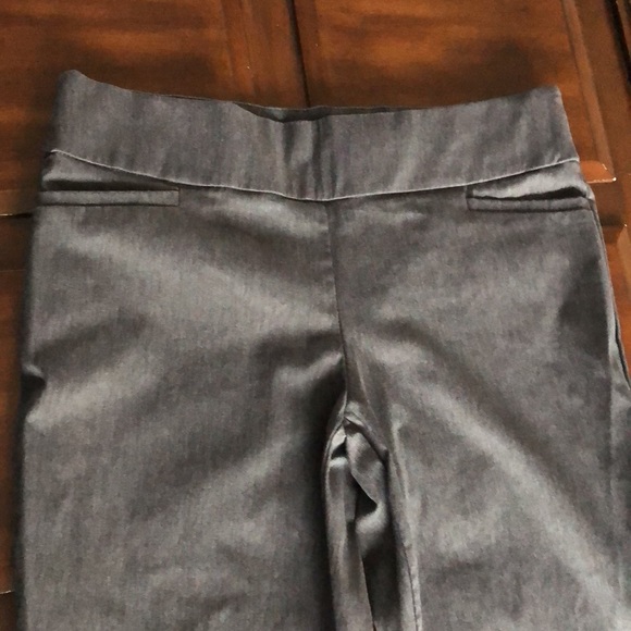 Woman’s Terra & Sky size 14W gray slacks with front pockets and tummy control - Picture 6 of 12